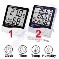 Периферія - ЖК термометр, гігрометр, годинник, будильник, календар