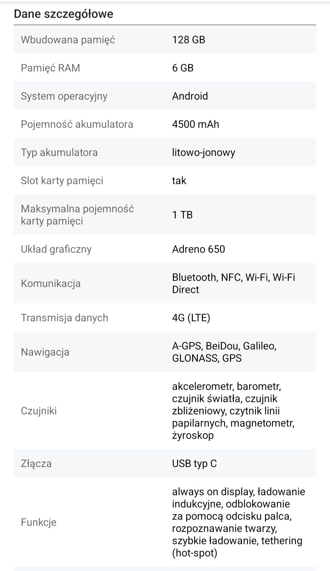 Samsung Galaxy S20 FE 5G biały 128 GB, RAM 6GB