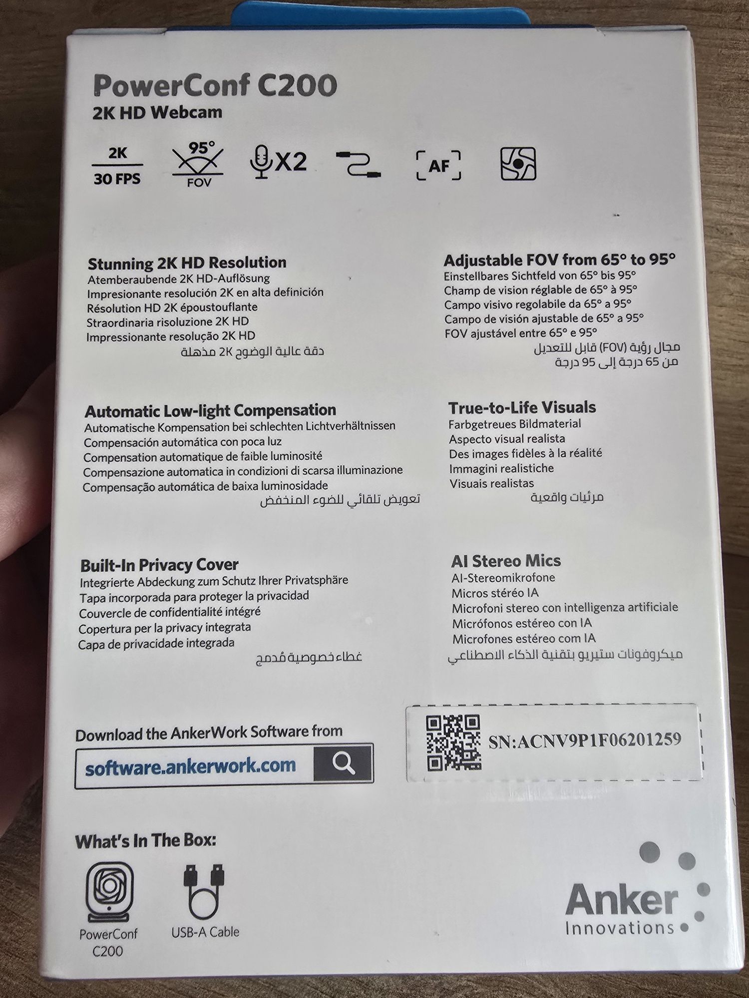 Веб камера Anker powerconf C200 2k