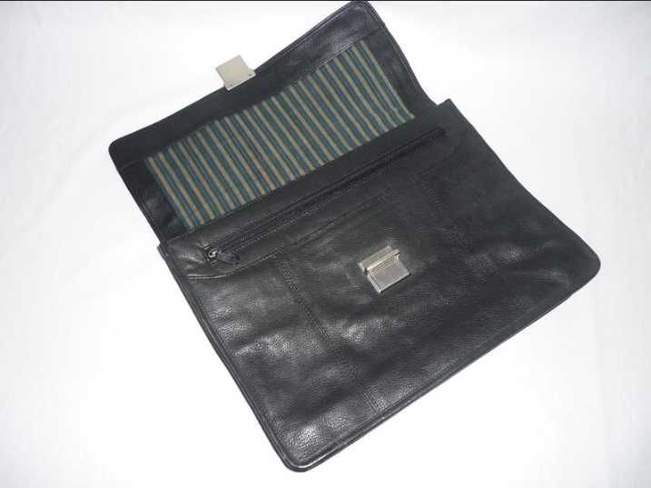 Ділова шкіряна сумка папка портфель для документів планшета формат А 4