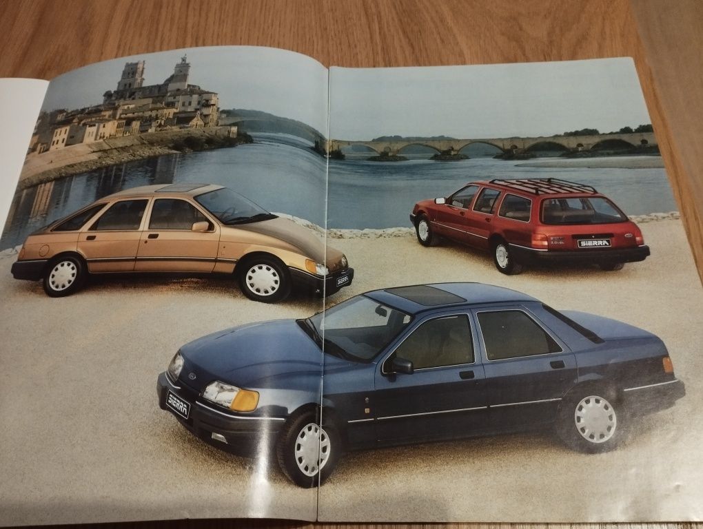 Prospekt katalog Ford Sierra wszystkie modele i wersje