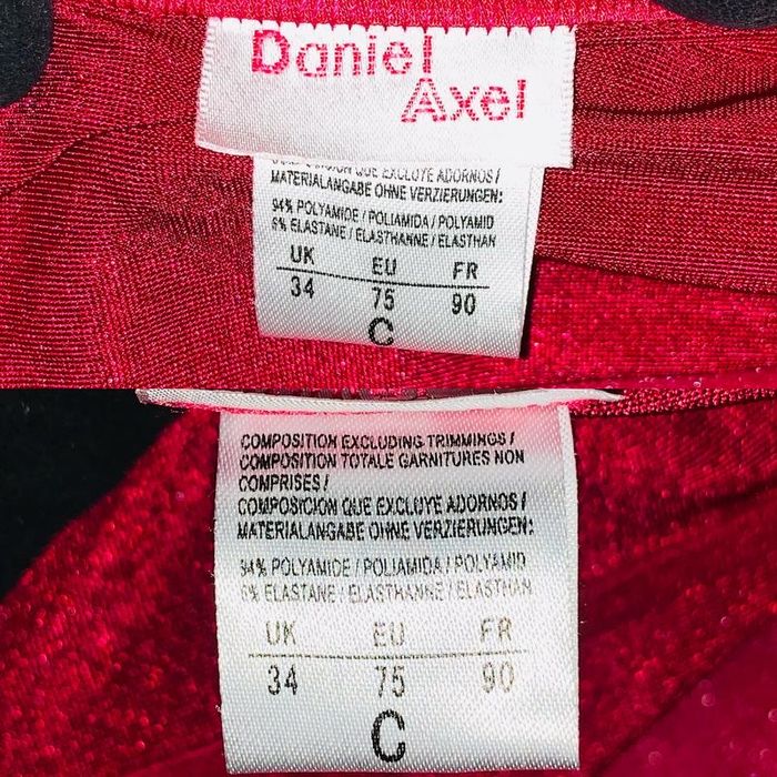 Корсетний топ / бюстьє кольору бургунді Daniel Alex EUR 75C