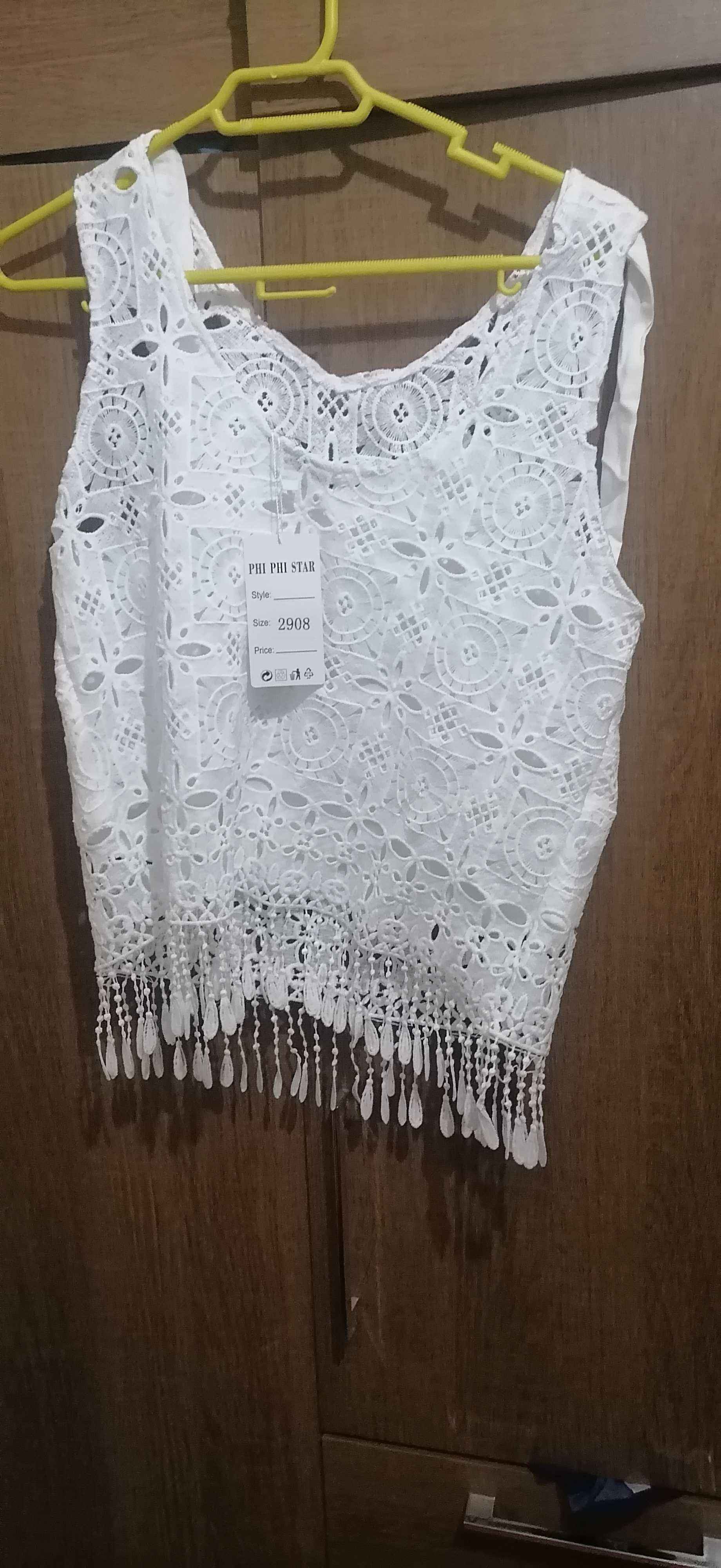 Top branco tamanho L