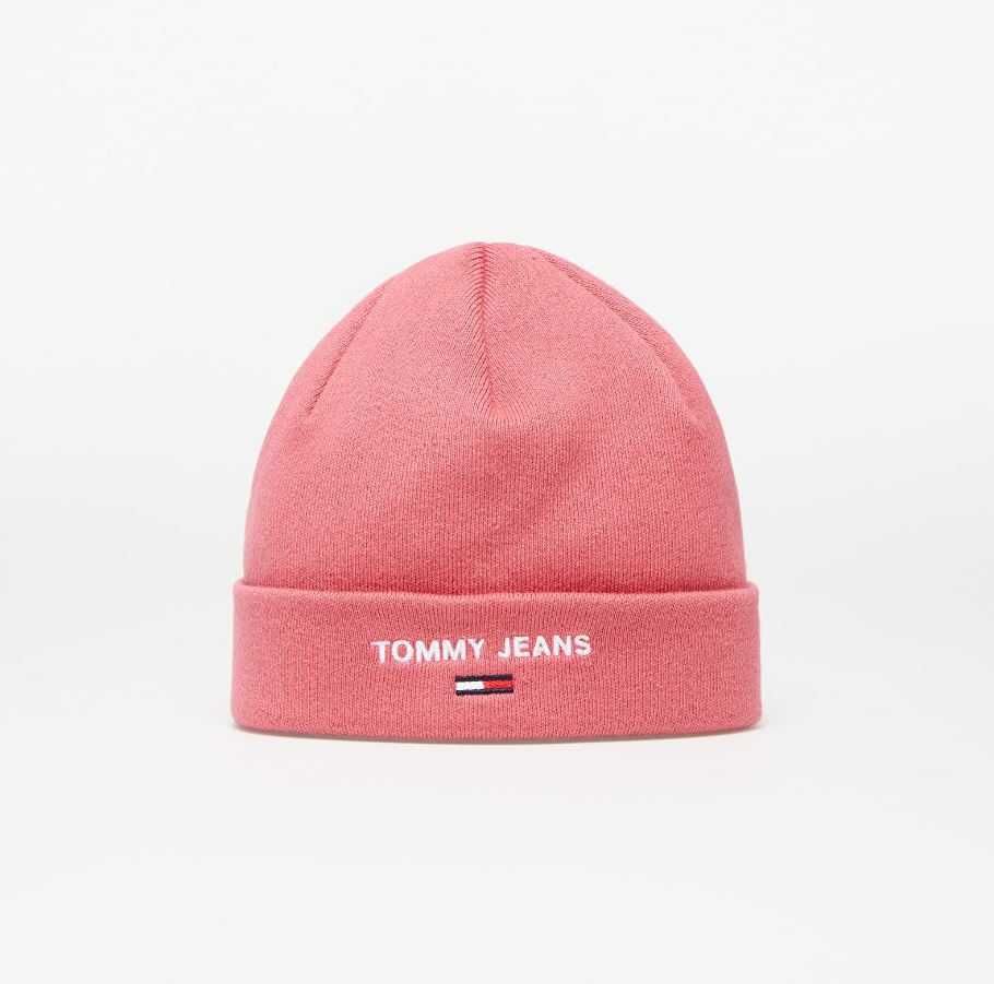 Czapka damska różowa Tommy Jeans beanie