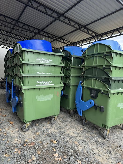 Контейнер для сміття 1100л. Євроконтейнер. Пластиковий бак для сміття