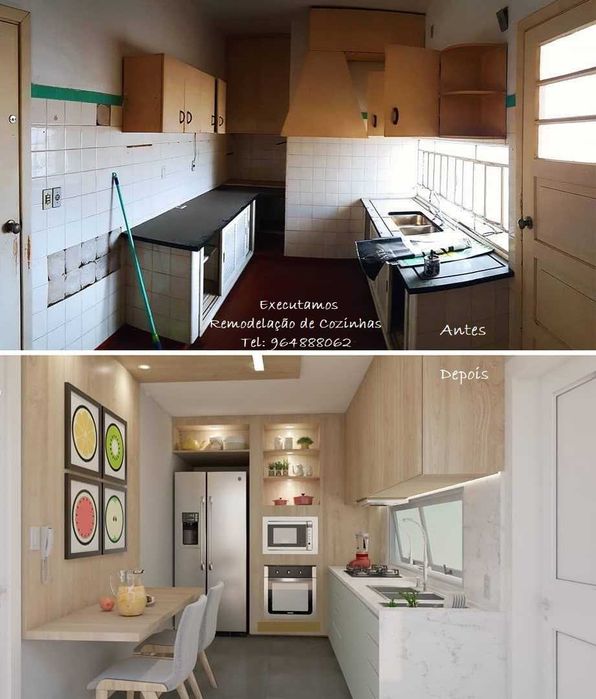 Cozinha nova por 7OO eur. m2 - REMODELAÇÃO!