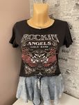 Koszulka T-Shirt crop top krótki rękawek Rockin' Angels