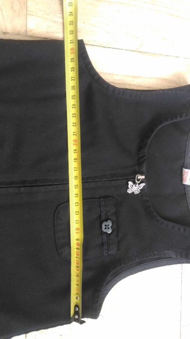 Sukienka czarna, galowa, na uroczystości r 116 - szkoła przedszkole