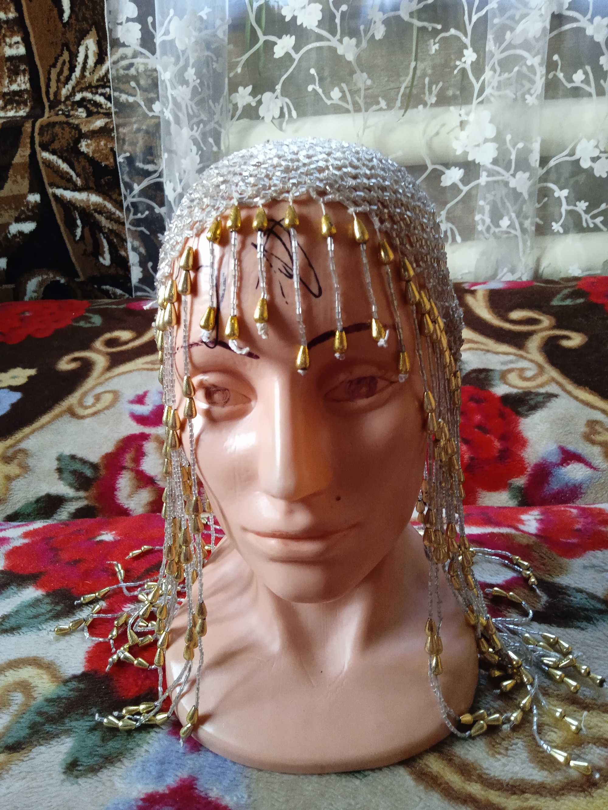 Костюм платье Клеопатры в греческом египетском стиле парик украшение