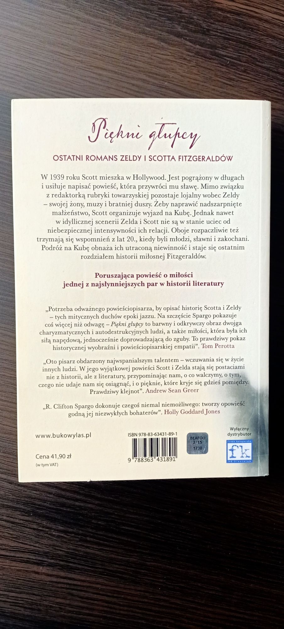 Książka Piekni Głupcy R. Clifton Spargo