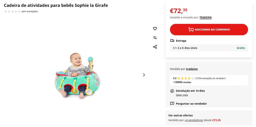 Sofá chão de atividades para bebé
