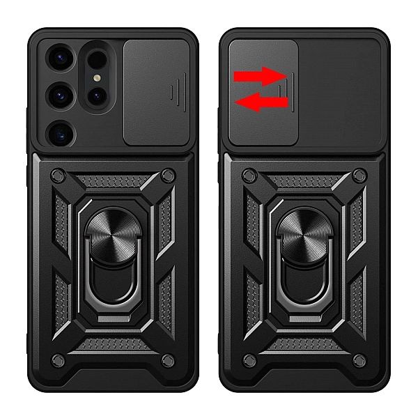 Etui Hybrid Armor Camshield do Samsung Galaxy S24 Ultra pancerne z osł