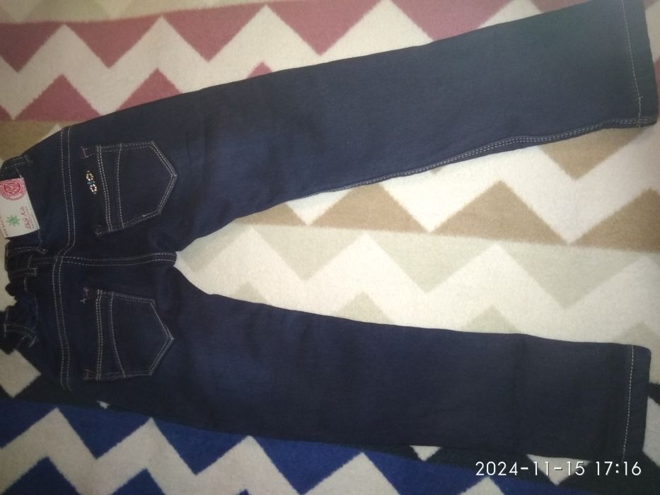 Тёплые джинсы для девочки