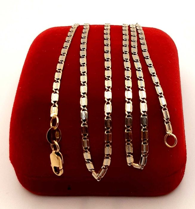 Złoty łańcuszek Blaszki PR.585 W:4,55gr Dł.52cm InterSKLEP