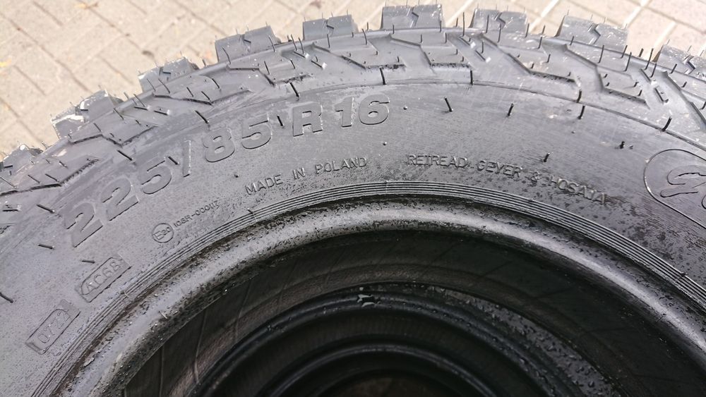 Opony terenowe 225/85R16 bieżnikowane 4x4 offroad MT M/T WYSYŁKA