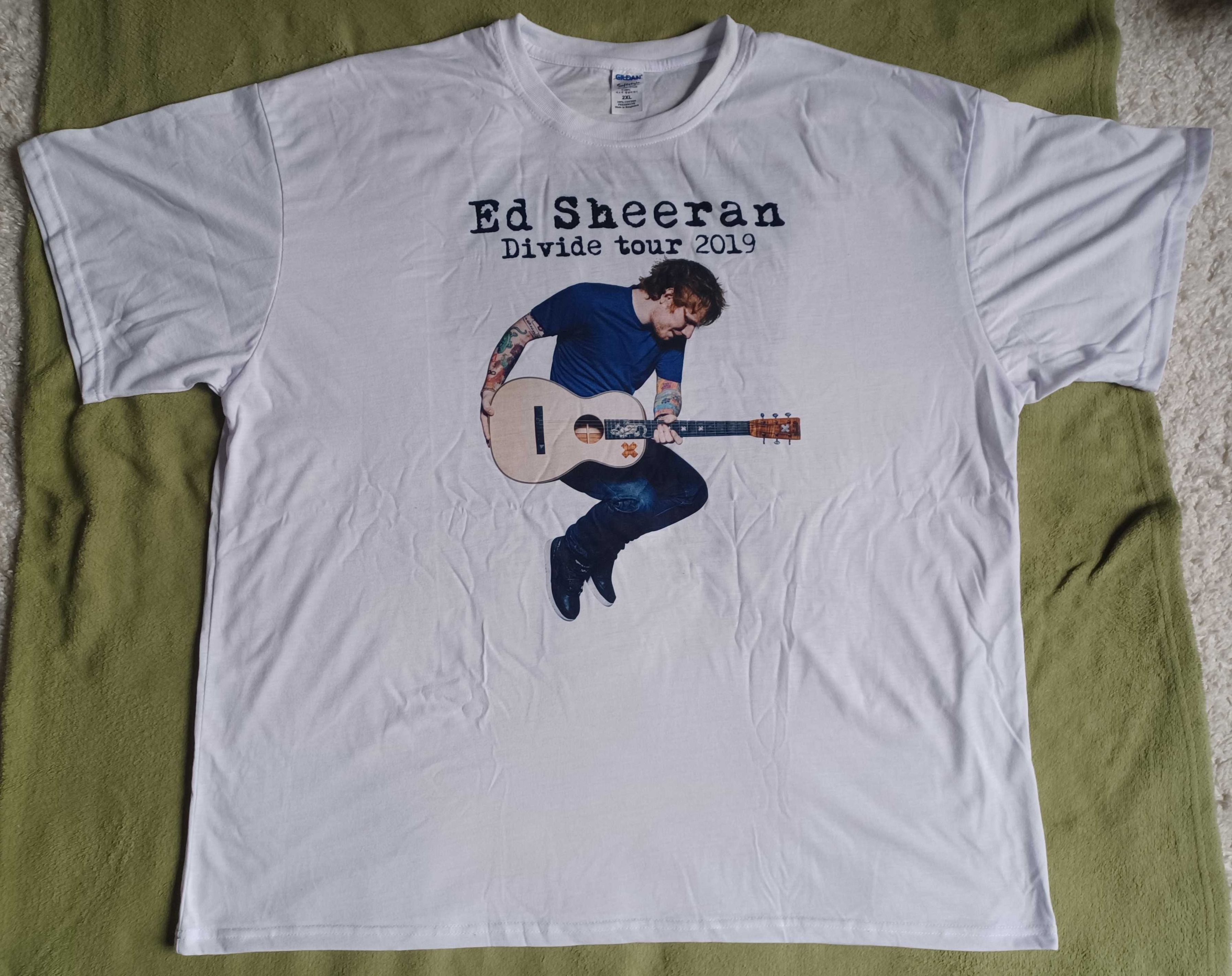 Ed Sheeran Divide Tour 2019 Koszulka T-shirt XXL 2XL Nowa Unikat !
