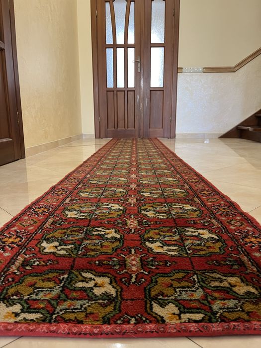 Килим доріжка з візерунком вінтаж старовинний, коврик довгий