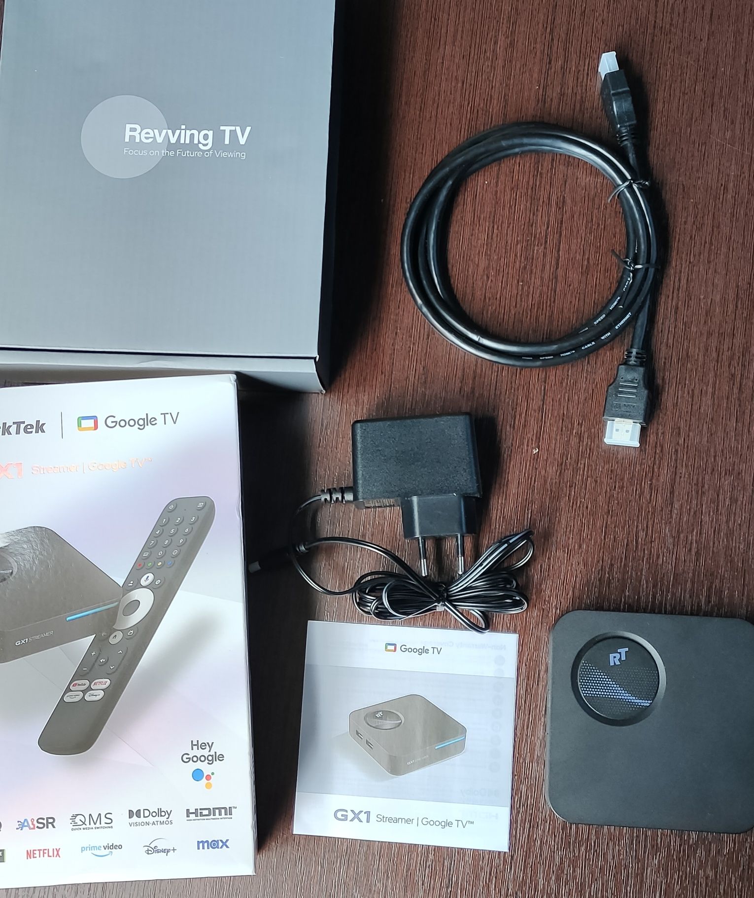 Смарт приставка RockTex GX 1 UHD 4/32 G на Google TV 12