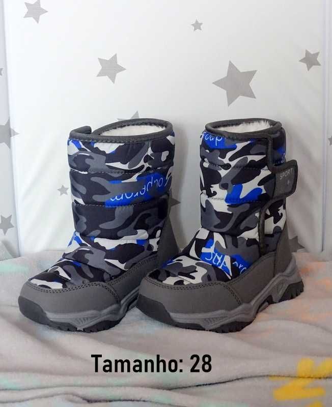 Botas térmicas Sport para neve tamanho 28