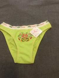 Majtki figi dla nowe zielone love damskie kobiety bawelna spandex XL