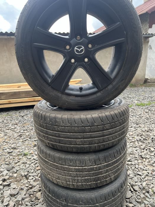 Шини 205 55 16 Dunlop/General + Диски Mazda оригінал R 16 5x114.3