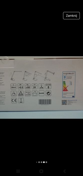 Lampka biurowa led