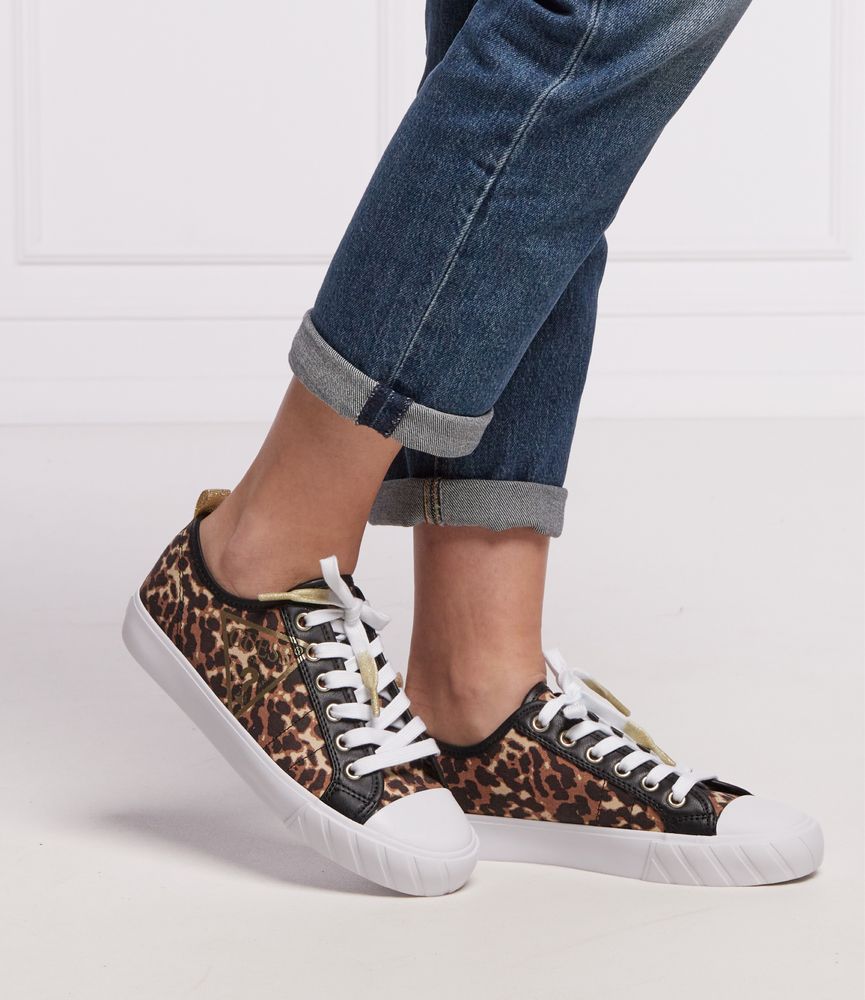 Кеди Guess принт леопард