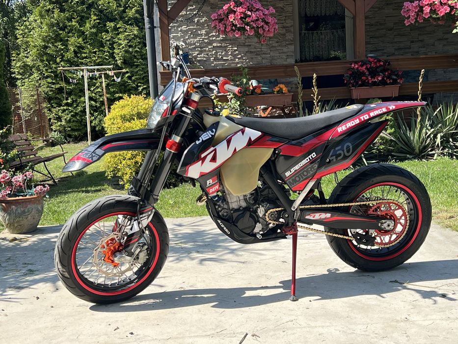 KTM EXC 450 supermoto, wtrysk