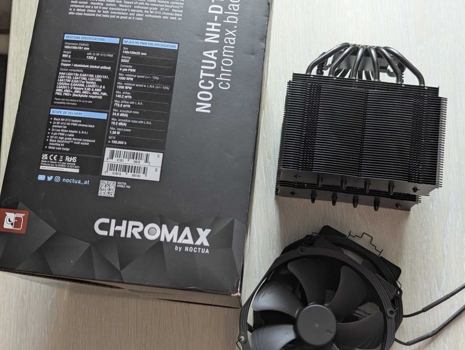 На гарантии Noctua NH-D15 Chromax Black AM5 AM4, LGA 1700
