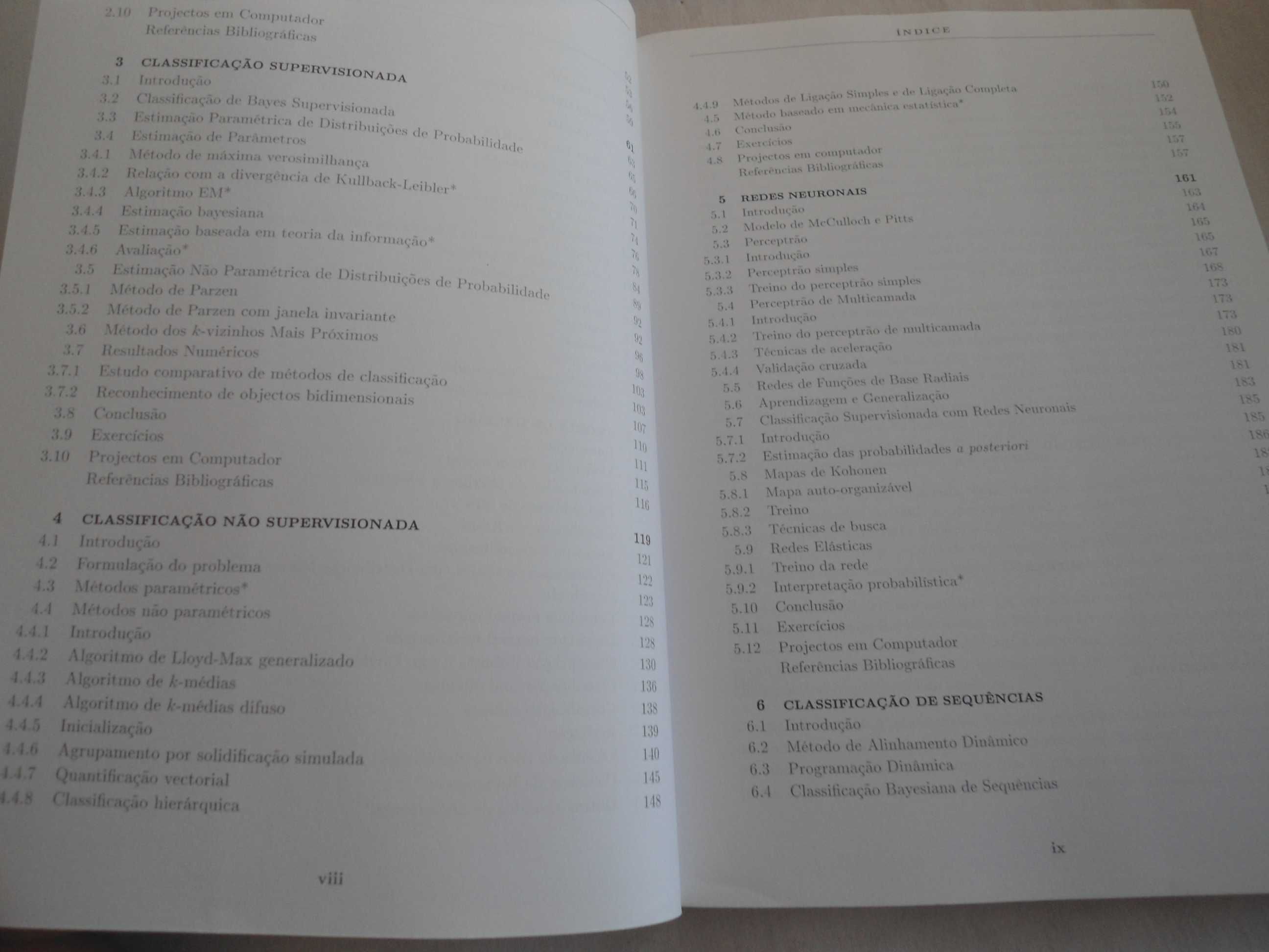 Reconhecimento de padrões-métodos estatísticos e neuronais