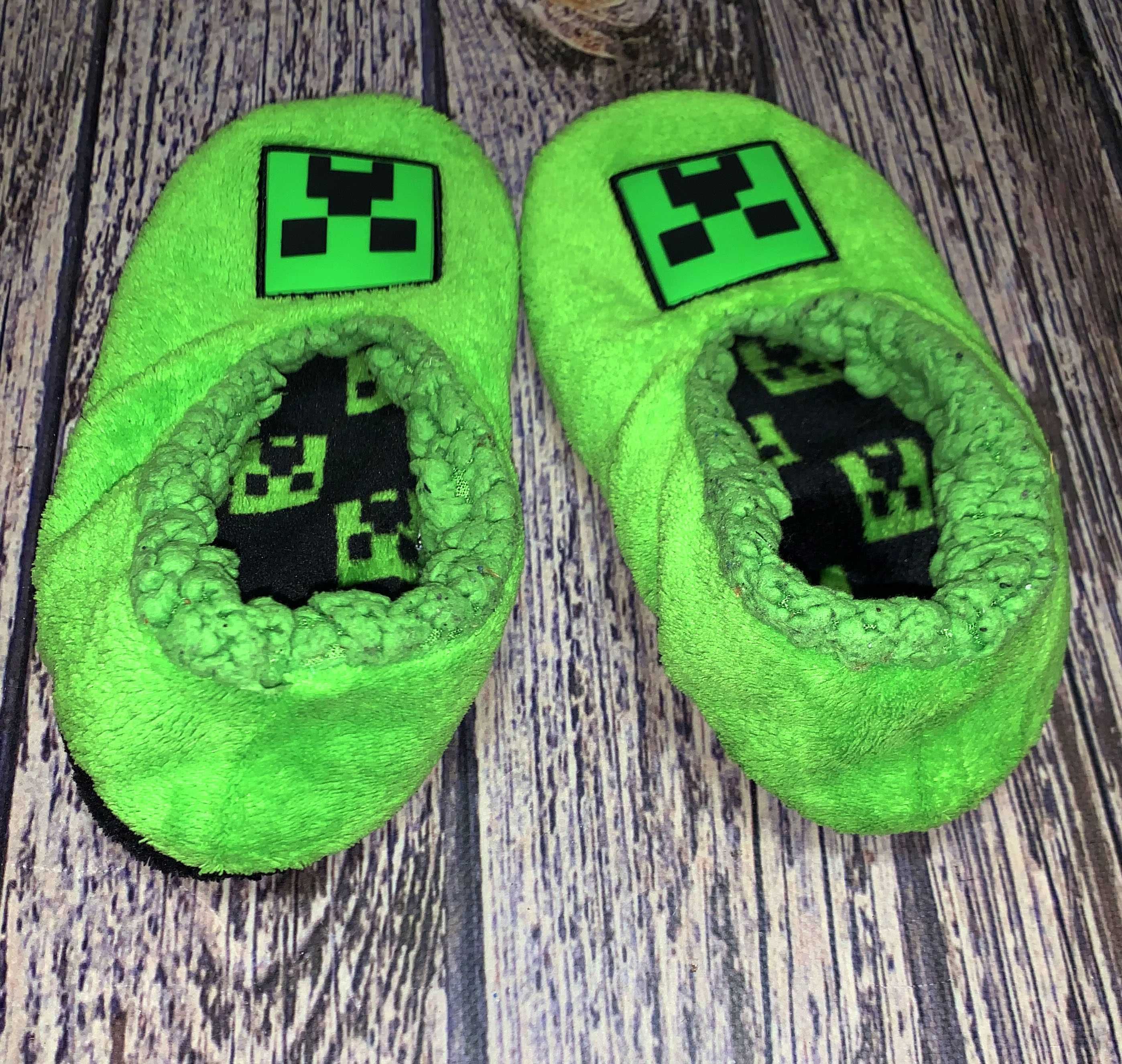 Тапки Minecraft для мальчика, размер 35 (22,5 см)