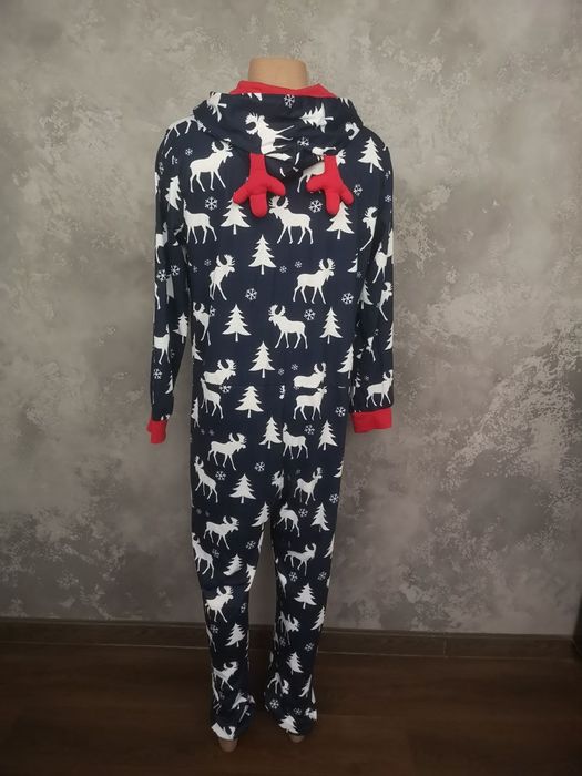 Чоловічий новорічний кігурумі комбінезон олень М новий рік Різдво