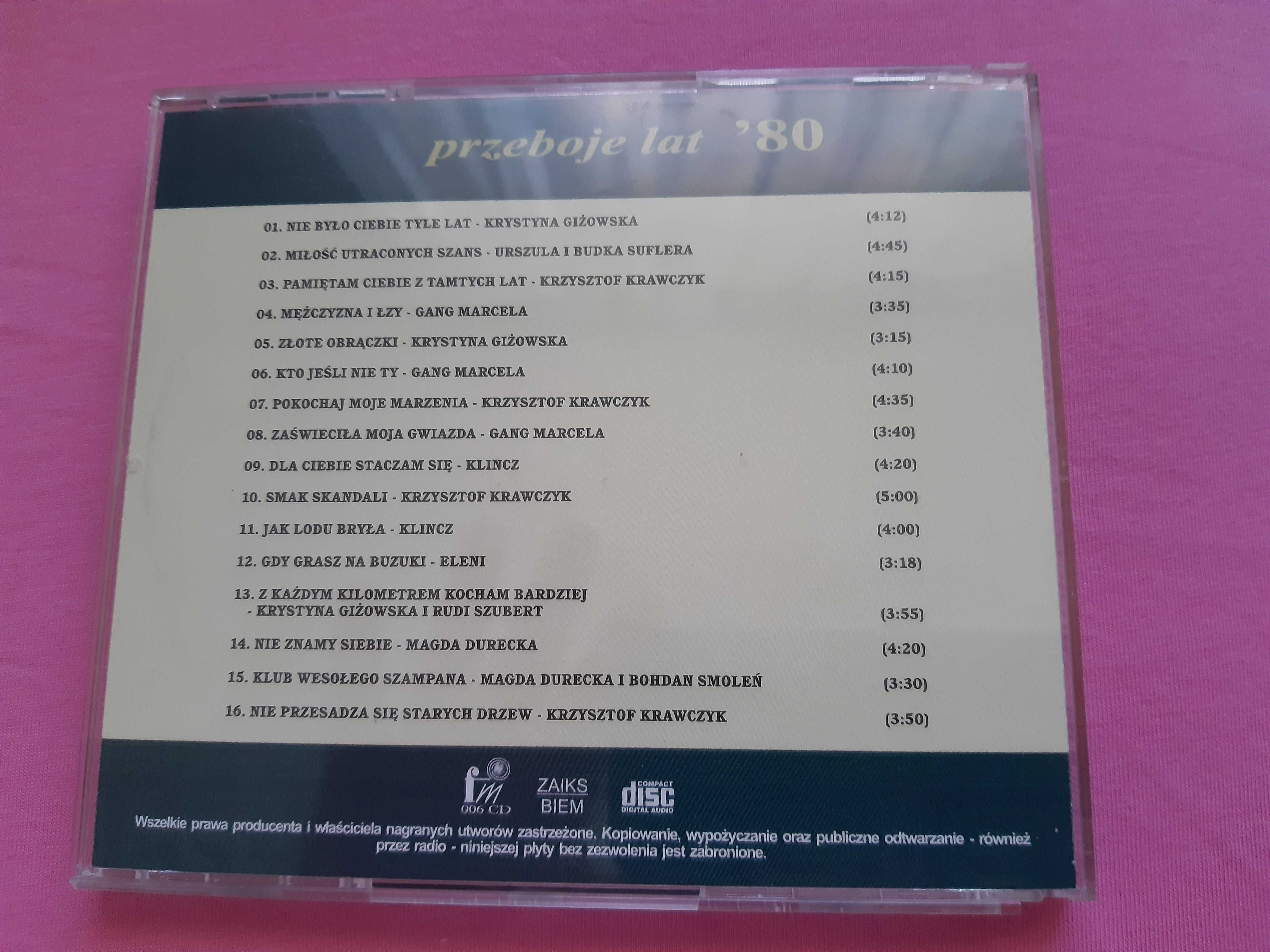 Płyta CD-Przeboje lat 80.