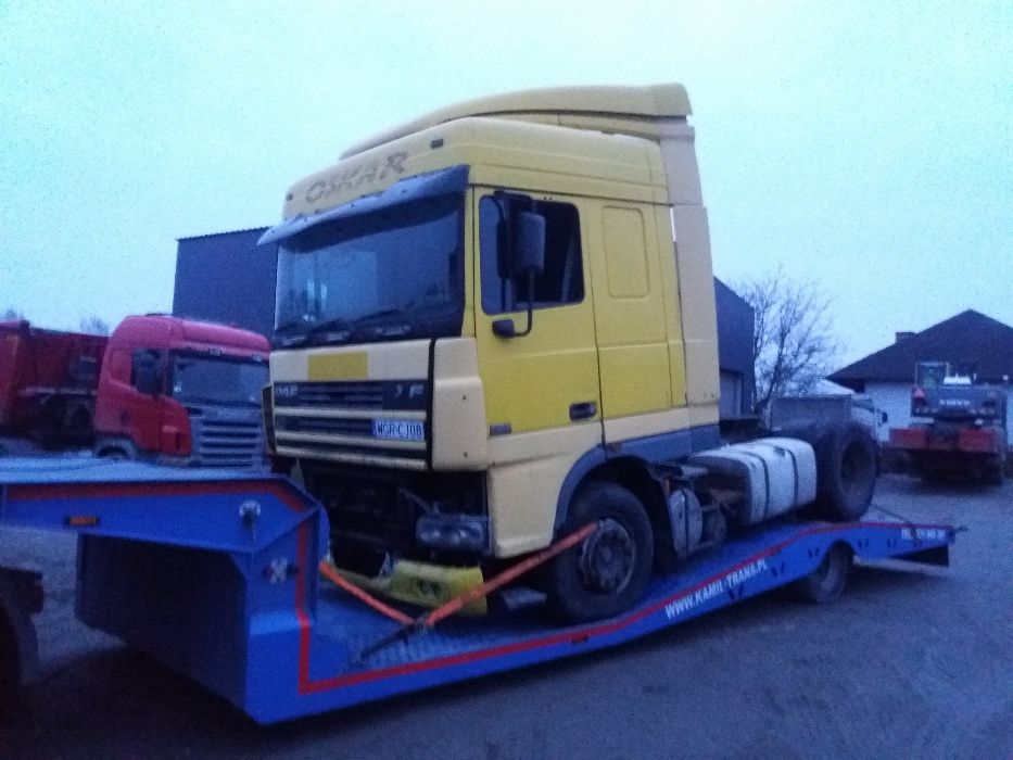 Wynajem Naczepy Niskopodwoziowej 24 H -Transport Ciągników Samochodów