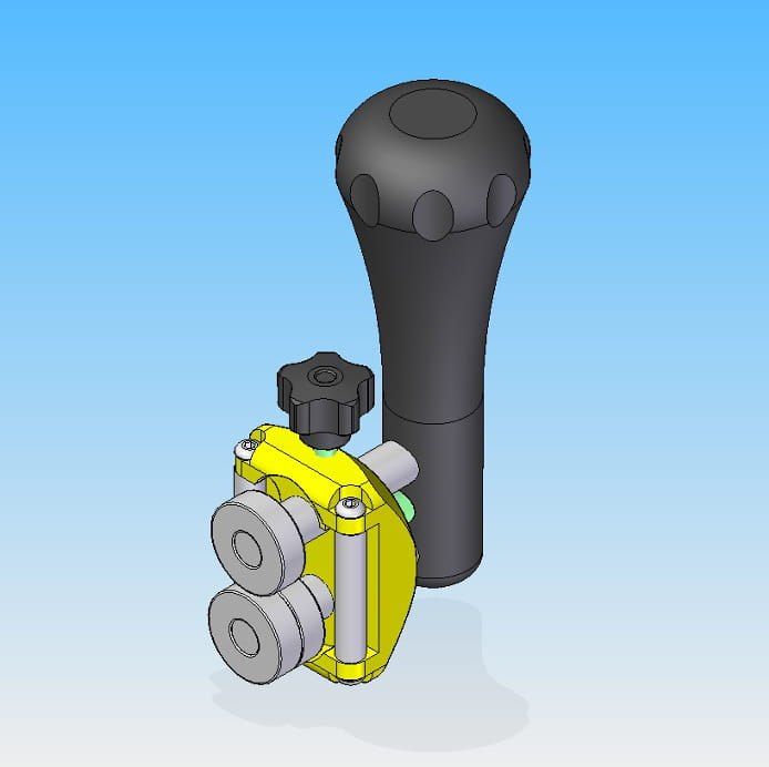Zaginarka rolkowa - Bender MINI 25 C (rączka 90 stopni)
