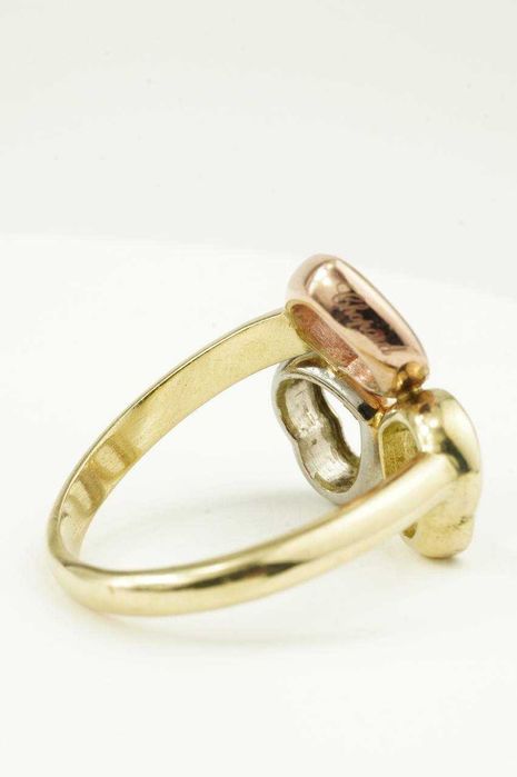 Złoty pierścionek 14K z brylantami  5.80g