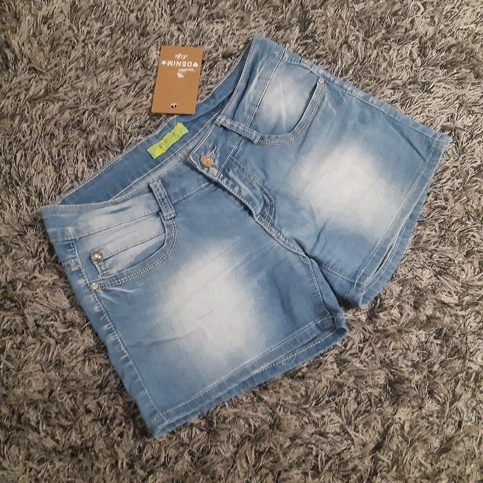 Spodenki jeansowe jeans M NOWE cyrkonie lato