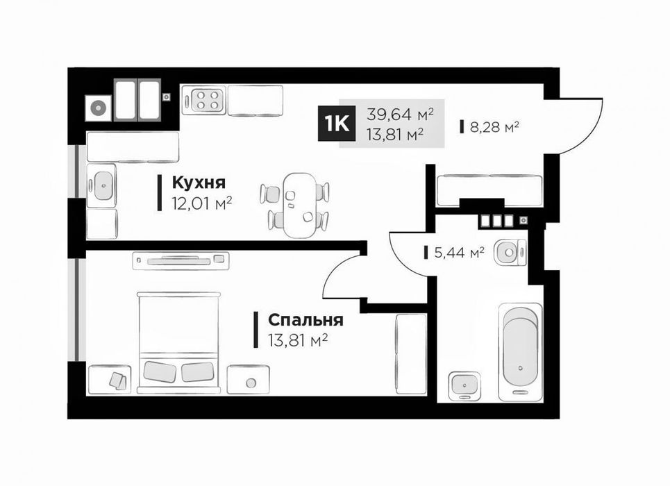 Продаж 1к квартири в ЖК бізнес класу Філ Хаус