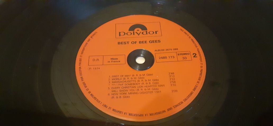 Пластинка Bee Gees ‎– Best Of Bee Gees.