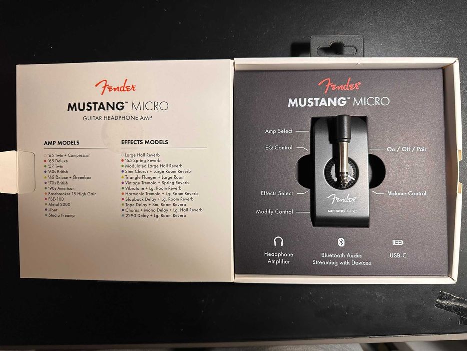 Amplificador headphones Fender Mustang Micro