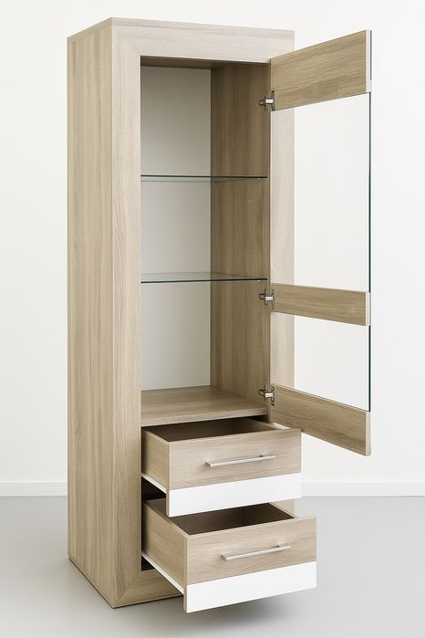 Nowa witryna ze szkłem 197x50x45 wyprzedaż producenta