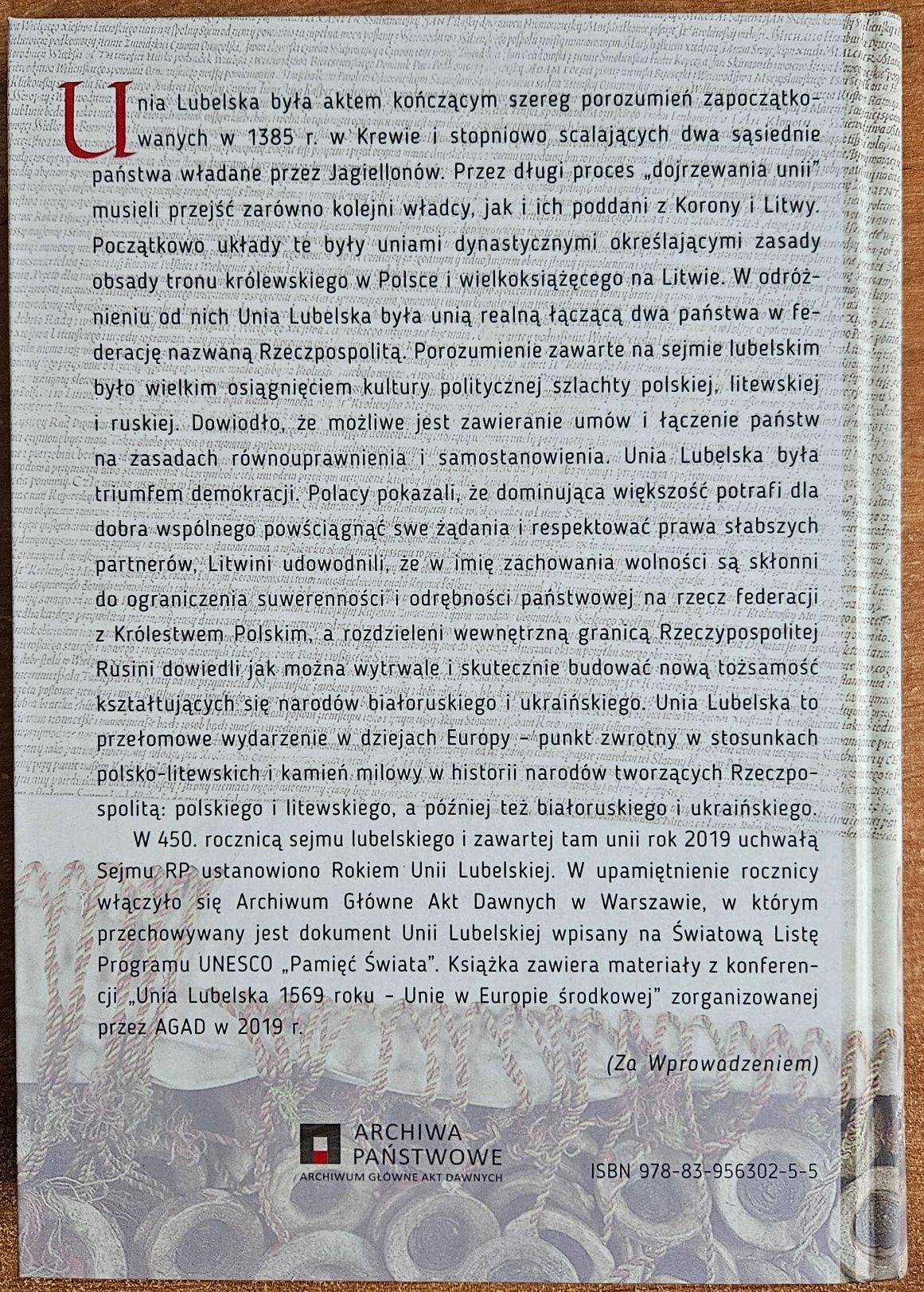 Unia Lubelska 1569  i unie w Europie Środkowo-wschodniej - J. Krochmal