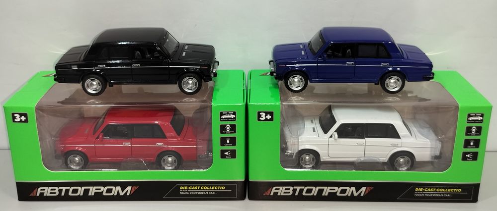 ВАЗ 2106 Жигули Lada модель 1:32 ТМ Автопром Металлическая звук свет