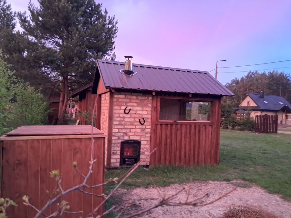 Sauna 3x2 z przedsionkiem piec 18kw na drewno