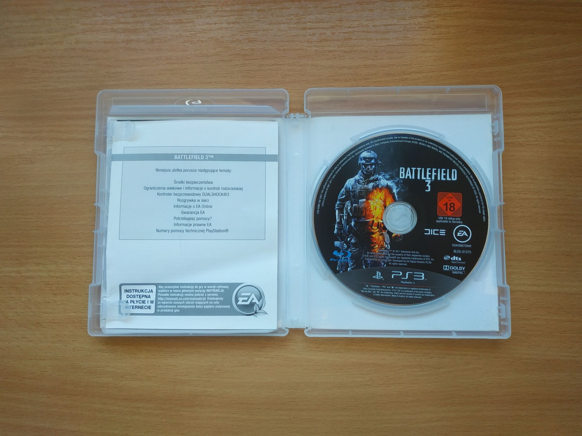 Battlefield 3 ps3, pl, stan bardzo dobry, wysyłka olx
