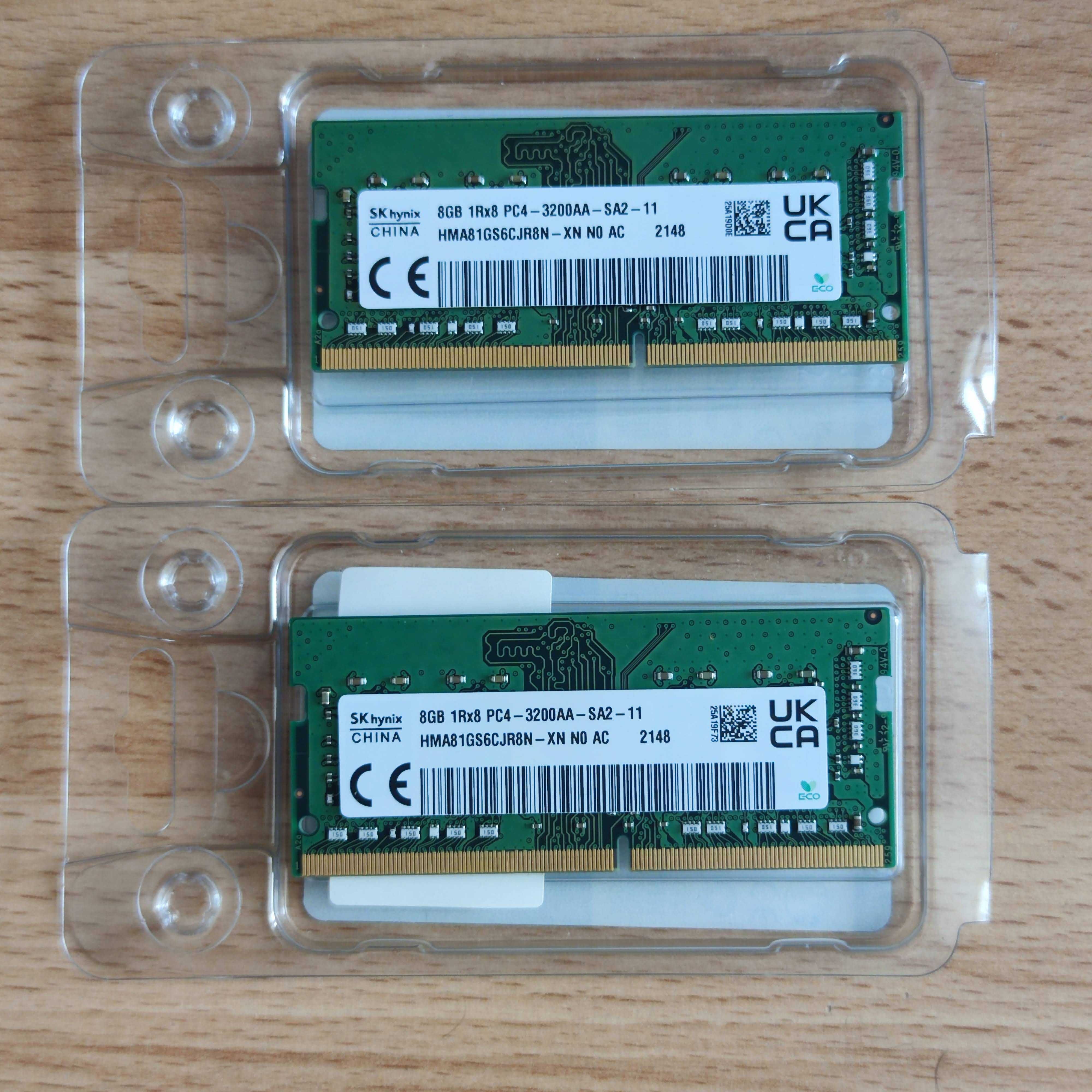 Hynix 8 GB SO-DIMM DDR4 3200 MHz (HMA81GS6CJR8N-XN)