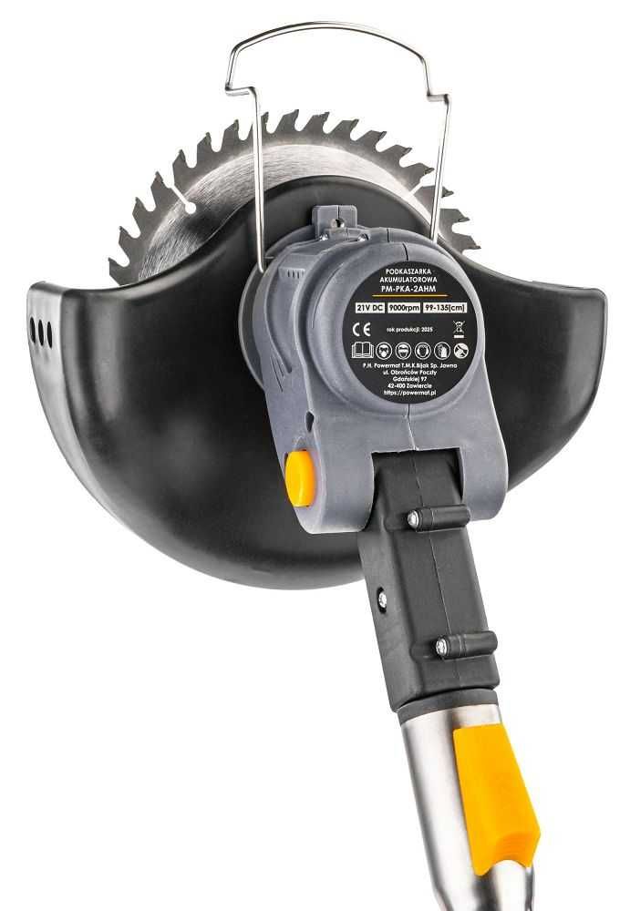 POWERMAT Podkaszarka Akumulatorowa Kosa Wykaszarka Kołach 2x21V PM1328