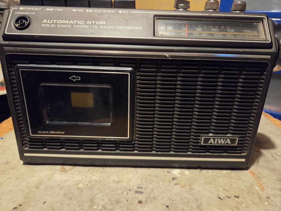 Radio de gravador aiwa
