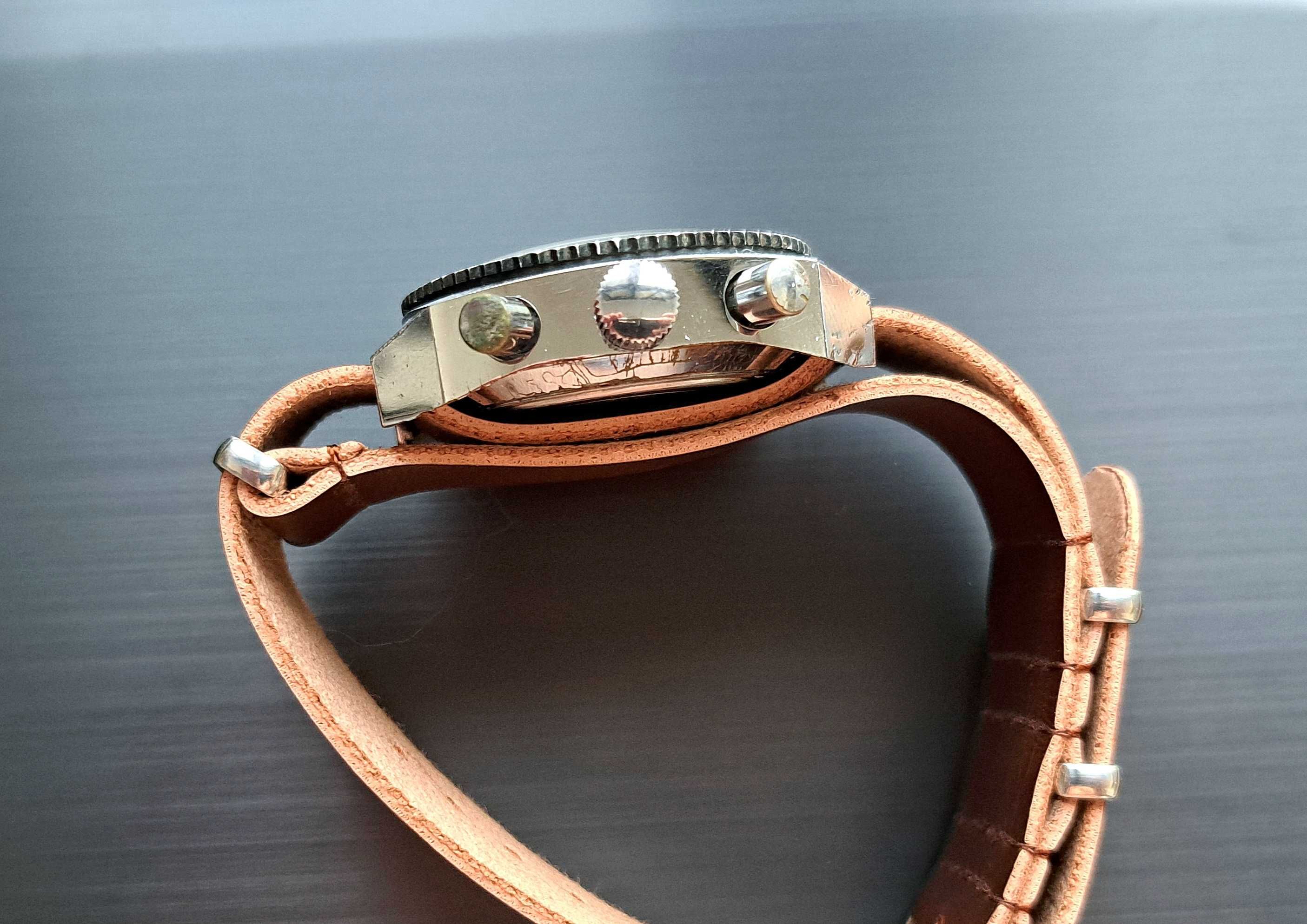 Ruhla Chronograf niemiecki zegarek vintage