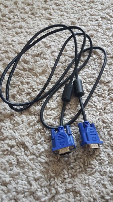 !NOWY!Kabel do MONITORA 2m VGA D-SUB męsko męski 15 pin